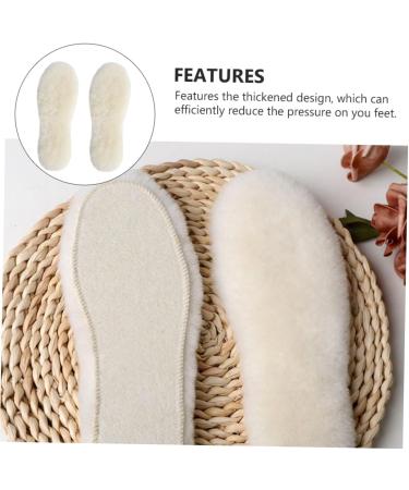 MAGICLULU Rabbit Fur Insoles - Warm Winter Fleece Inserts & Cushions for Anti-Cold Comfort | Soft Thickened Shoe Liners & Pads - Buy Online on GoSupps.com