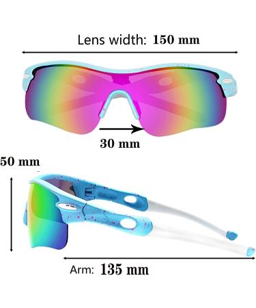 TOTOSALL Polarized Sports Sunglasses | Anti-UV Vipers Style for Men and Women | Perfect for Cycling, Running, Golf, and Fishing - Buy Online on GoSupps.com