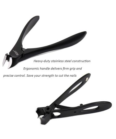 SZQHT Professional Toe Nail Clippers - Cuticle for Ingrown Fingernails - Manicure & Pedicure Kit for Elder - Thick Nails Care - Buy Online on GoSupps.com