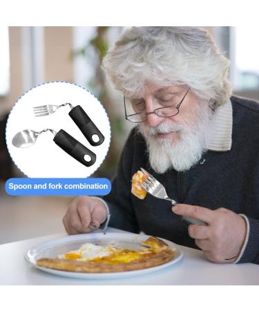Divono Flexible Spoon & Fork Set - Ideal Aids for Parkinson's Arthritis Elderly & Disabled - Enhance Independence in Self-Nutrition - Buy Online on GoSupps.com