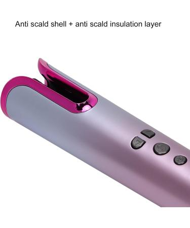Automatic Hair Curler - USB Rechargeable Cordless Curling Iron Wand with 6 Temp Settings - Perfect for Effortless Hair Styling - Buy Online on GoSupps.com