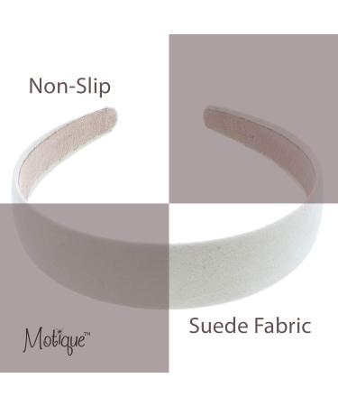 1 Inch Wide Cream Suede Headband for Women and Girls - Stylish Hair Accessory - Buy Online on GoSupps.com