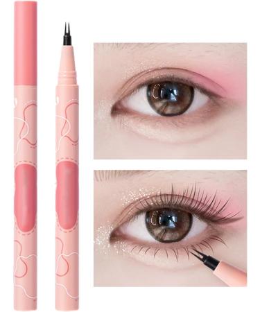 Brow Pencil 2 Fork Tip Liquid Eyebrow Sweatproof - Long Lasting Make up Realistic Eye Makeup for Outdoor Event Dinner Pochy 02# - Buy Online on GoSupps.com