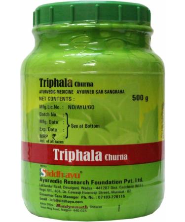 Baidyanath Asli Ayurved Nagpur Triphala Churna 500 G Pack of 2 Helps Relieve Constipation Acidity and Gas Relief Ayurvedic Remedy for Gastrointestinal Health - Buy Online on GoSupps.com