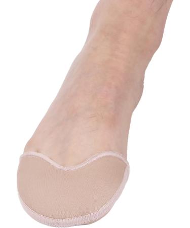 Toe Protection Pads for Ballet Shoes - Elastic Forefoot Wraps for Friction Relief | 1 Pair - Skin Color - Buy Online on GoSupps.com