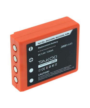 BA223000 BA223030 FUB6 Battery Replacement for HBC Radiomatic Quadrix Micron 4 5 6 7 Vector Pro Keynote 2000mAh Battery Replacement BA223000 BA223030 FUB6 Remote Control Transmitter