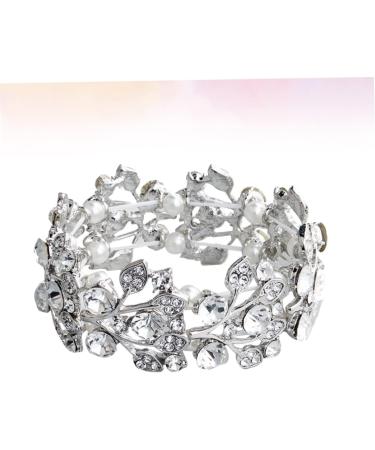 Shop Mobestech Rhinestone Straw Jewelry Bracelet Pearl & Crystal Diamond Tennis Accessories for Women - Buy Online on GoSupps.com