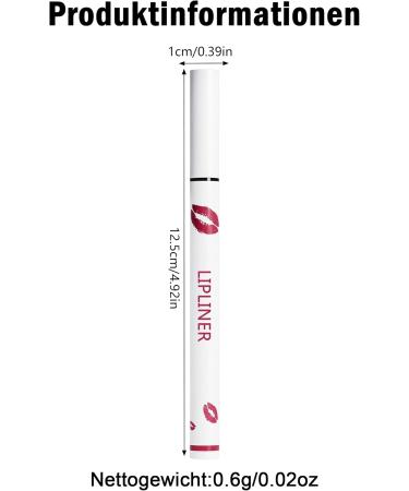 Erinde Crayon L vres Longue Tenue Feutre L vres Mat Sans Transfert Lip Liner & Lip Stain Pointe Pr cise pour un Contour D fini Teinte #005 - Buy Online on GoSupps.com