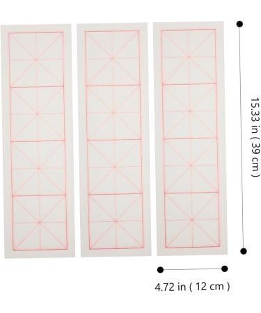 Operitacx 200 Sheets Grid Rice Paper Handwritten Paper Four Characters White 39x12cm - Buy Online on GoSupps.com