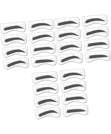 FOMIYES 96 Pairs 8 Eye Shadows Eyebrow Shaper Stencil Molds Kits Eyebrow Stencils Card Conjoined Tool - Buy Online on GoSupps.com