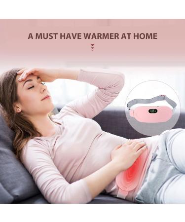 Buy Cordless Adjustable Heating Pad - Portable Belt Fast Heat (10 Sec) & 3 Heat Settings - Pink | International Shipping Available - Buy Online on GoSupps.com