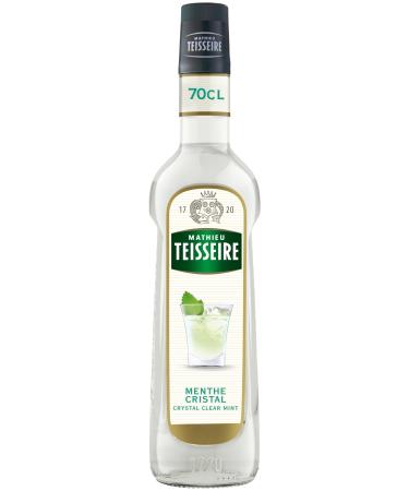 Mathieu Teisseire Crystal Mint Syrup for Cocktails Mocktails Coffee Milkshakes Chocolates 70cl Bottle