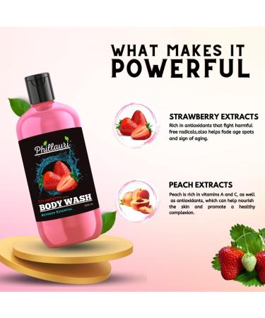 Buy Strawberry Body Wash 200 ml - Hydrating & Nourishing | International Shipping Available - Buy Online on GoSupps.com