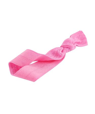 MEEDEE 100 Pack Hot Pink Elastic Hair Ties | No Crease Soft Ribbon Ties | Knotted & Ouchless for Ponytails & Yoga | Elastic Bracelets Included - Buy Online on GoSupps.com