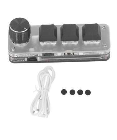 3-key Keyboard Widely Used ABS Multi-function Programmable Mini Keyboard Blue Switch with Button for Games - Buy Online on GoSupps.com