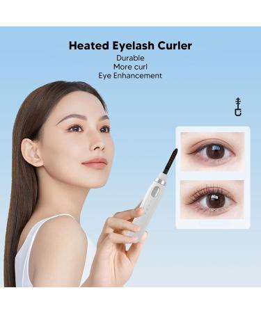 Verdant Touch Lash Curling Tool Heated Eyelash Curler USB Rechargeable 3 Heating Modes Quick Curling Lash Curler Tool White - Buy Online on GoSupps.com