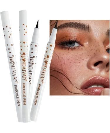 PICKX Freckle Pen 4 Colors Natural Freckle Pen Fake Freckle Pen Waterproof Long Lasting Soft Spots Natural Relaxing Sun Makeup(Light Brown Natural Coffee Chestnut Dark Brown) (Light Brown) - Buy Online on GoSupps.com