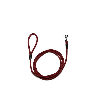 Leash - rope leash with hand loop Basic 10mm 27 colours 7 lengths (3.00 m Bordeaux) 3.00 m burgundy