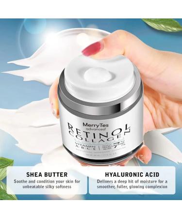 MerryTes advanced Retinol Collagen Cream for Wrinkles: Face Neck | Collagen Cream for Tightening Skin | Anti Aging Facial Moisturizer Day and Night for Women and Men | 1.7 Fl OZ - Buy Online on GoSupps.com