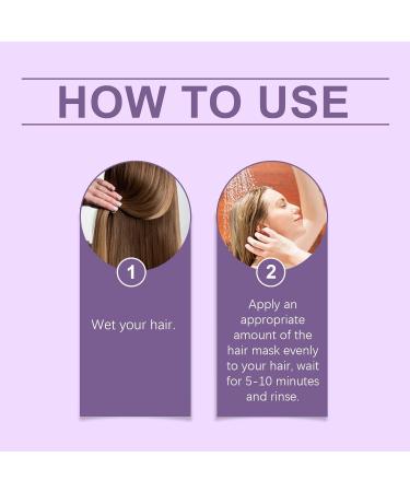 Masque capillaire violet anti-jaunissement revitalisant hydratant violet dissolvant tons jaunes et revitalisant cheveux secs et ab m s soins capillaires nourrissants (1 pcs) - Buy Online on GoSupps.com