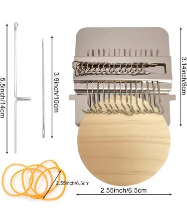 Rumexeng Small Weaving Loom - Wooden Speedweve Darning Loom for DIY Clothing Repair - 14 Hooks for Quick and Beautiful Stitching - Buy Online on GoSupps.com