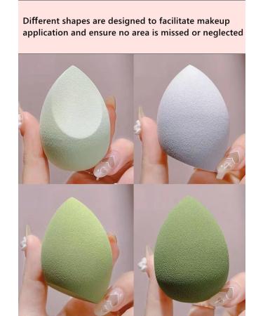 Stianiiile Makeup Sponge Set of 8 - Latex Free Blenders for Liquid Cream & Powder | Super Soft Green Beauty Sponges - Buy Online on GoSupps.com
