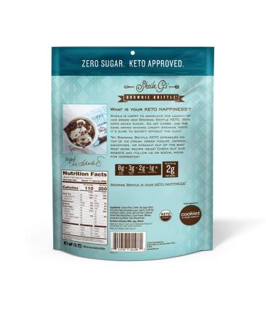 Keto Chocolate Chip Brownie Brittle - Low Carb Healthy Snack - 2.25oz (Pack of 3) - Buy Online on GoSupps.com