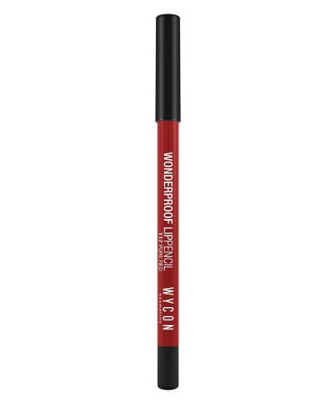 Wycon Cosmetics Wonderproof Lip Pencil 117 Pure Red - Waterproof Hyperpigmented & Flawless Color for Intense Lips | Buy Internationally - Buy Online on GoSupps.com