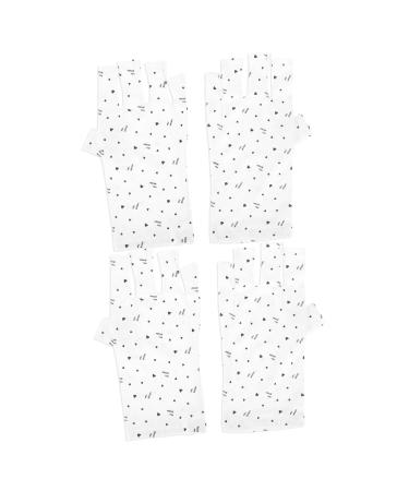 Beaupretty Fingerless Anti UV Glove Lamp Pairs nail gloves UV gloves for gel manicures UV lamp glove for gel nails gel manicure UV gloves nail art gel nail violet light anti-black Gloves - Buy Online on GoSupps.com