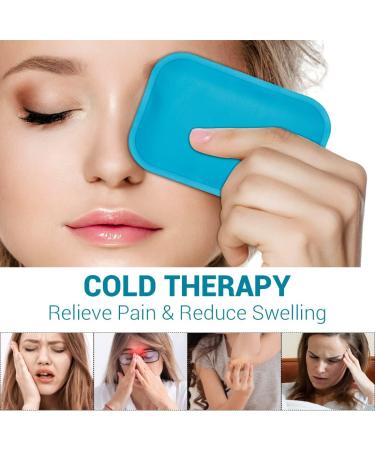 Reusable Small Ice Packs for Injuries & Pain Relief - 3x4.5 Inch (Pack of 6) - Cold Compress for Kids, Headaches, Wisdom Teeth, Breastfeeding & First Aid - Buy Online on GoSupps.com
