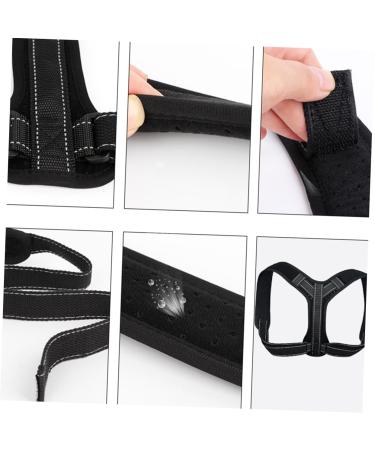 FOMIYES Black Belt Shoulder Posture Brace | Posture Trainer & Harness for Enhanced Alignment - Buy Online on GoSupps.com