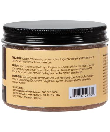 Pure Himalayan Salt Scrub | Natural Detoxifier, Exfoliator & Moisturizer | Body and Face Scrub - 14.1 Oz | Fragrance-Free - Buy Online on GoSupps.com