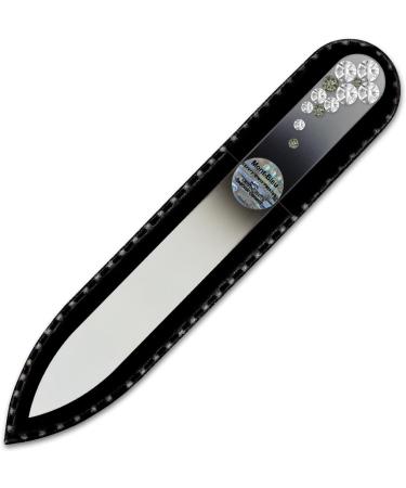 Mont Bleu Crystal Nail File hand decorated with crystals - Handbag Size - Hand Made - Czech Tempered Glass - Buy Online on GoSupps.com