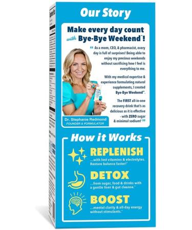 Recovery & Hydration Drink Mix - Electrolytes Probiotics Vitamins for Liver & Gut - Sugar-Free Lemonade Powder - 10 Pack - Buy Online on GoSupps.com