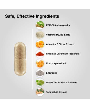 Mdrive Boost and Burn Testosterone Support Supplement with Zinc, KSM-66 Ashwagandha, Advantra Z, 120 Capsules 120 Count (Pack of 1) - Buy Online on GoSupps.com