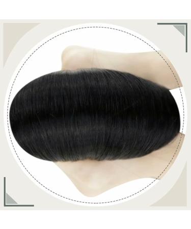 Buy Laavoo Real Hair Extensions Microrings - Black 1g Micro Bonding 55cm for Hair Recovery | 50g 1g/s #1 - Buy Online on GoSupps.com