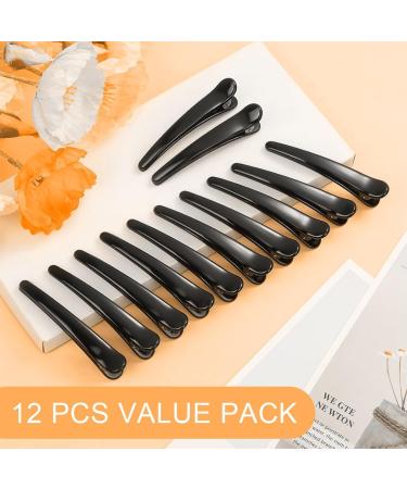 12 Hair Sectioning Clips Duckbill Hair Clips Bangs Hair Clips Makeup Hairdresser Clips Professional Hairdresser Clips for Salon Styling & Care Hair Dying Accessories Black - Buy Online on GoSupps.com