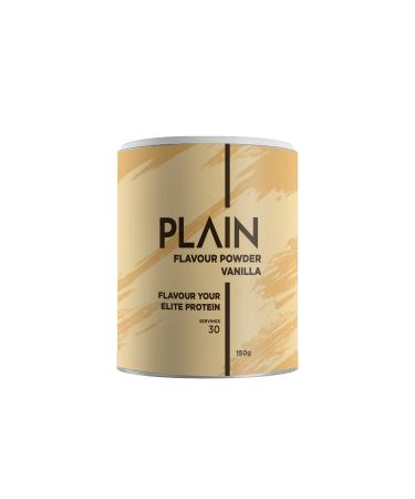 PLAIN FLAVOUR POWDER | Vanilla | 30 servings | sugar-free flavorful & pure | Natural creamy flavor powder for food and PLAIN PROTEIN | 150g | without Chunky - Buy Online on GoSupps.com