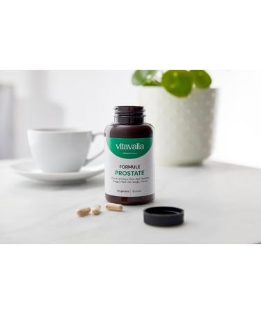 VITAVALIA - Prostate Formula - 90 capsules - African Plum + Saw Palmetto + Guggul + Squash Seed + Tribulus + Zinc - Made in France - Buy Online on GoSupps.com