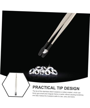 Doitool Flat Tweezers - Rubber Soldering Tweezette for Hair & Precision Grooming | International Shipping Available - Buy Online on GoSupps.com