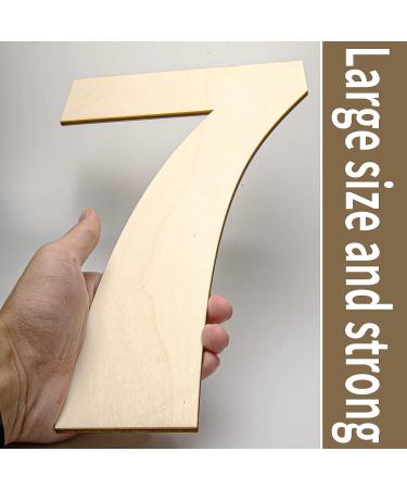 14 Inch Blank Wood Number 1 - Large Unfinished Wooden Sign for DIY Craft and Party Decoration - Buy Online on GoSupps.com