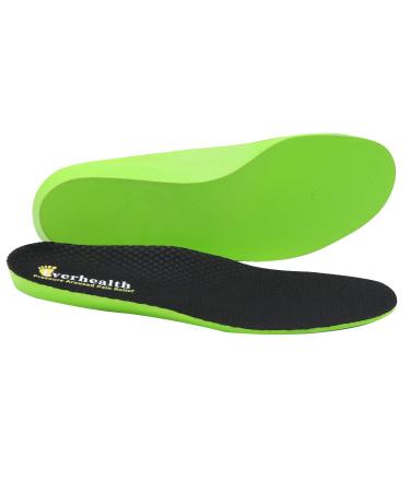 Everhealth Insoles Shoe Inserts for Men Women Shock Absorption  Soft Cushioning Shoe Insoles for Plantar Fasciitis Flat Feet Heel Pain Relief  Comfort Replacement Insole for Walking Running Hiking 12: US Men s 12 / 30cm