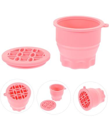 DOITOOL Multifunction detergent Silicone Makeup Brush Cleaner scrub cup washer Make Up Brush Cleaner Eye shadow brush Makeup Brush Cleaner cup Makeup Brush Washer pink Dryer 9.20X9.20X8.60CM Pink - Buy Online on GoSupps.com