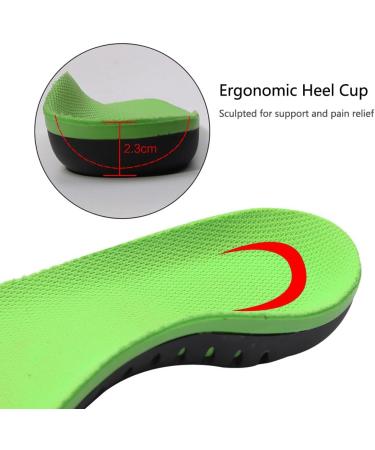 High Arch Support Insoles for Men & Women - Orthotic Inserts for Plantar Fasciitis & Flat Feet - Fits Men's 10.5-12 & Women's 11.5-13 - Buy Online on GoSupps.com