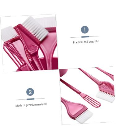 1 Set Hairdressing Tool Whisk Hair Dye Hair Set Dye Set for Hair Dye for Highlighting Hair Dye Mixer for Hair Colour Mixing Bowl 21X3.5X0.5CM red - Buy Online on GoSupps.com