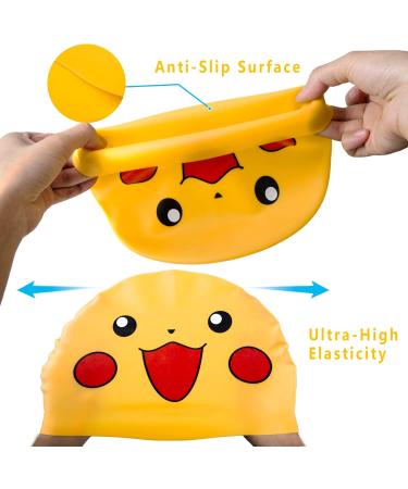 Funown Waterproof Bathing Cap for Kids | Comfortable Swim Caps for Boys & Girls Ages 2-12 | Perfect for Long & Short Hair - Buy Online on GoSupps.com