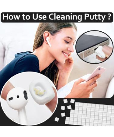 278Pcs NAYZWOK Airpod & Phone Cleaning Kit - Earpod Cleaner for Airpod Pro, iPhone, Galaxy Buds - Charging Port & Speakers - Black & White Putty - Buy Online on GoSupps.com