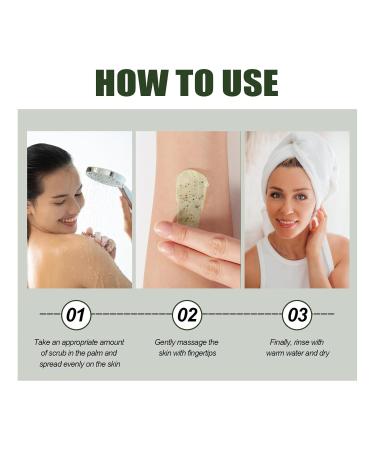 Avocado Body Cream Scrub | Exfoliating Anti-Cellulite Scrub for Women | Gentle & Non-Sticky Exfoliation - Buy Online on GoSupps.com