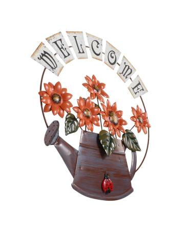 Alipis 1pc for Hanging Sign Club Coffee Shop Home Art Vintage Sunflower Pub Pendant Welcome Plaque Iron