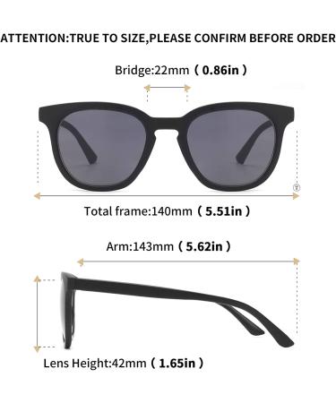 LianSan Women's Invisible Bifocal Reading Sunglasses - UV Protection Sun Readers - Retro Style Blue Tortoise&Black - 275.0 x - Buy Online on GoSupps.com